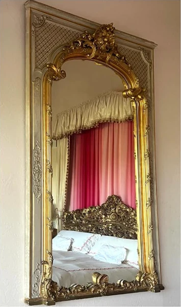 French 19th c. Louis XV Style Trumeau Mirror