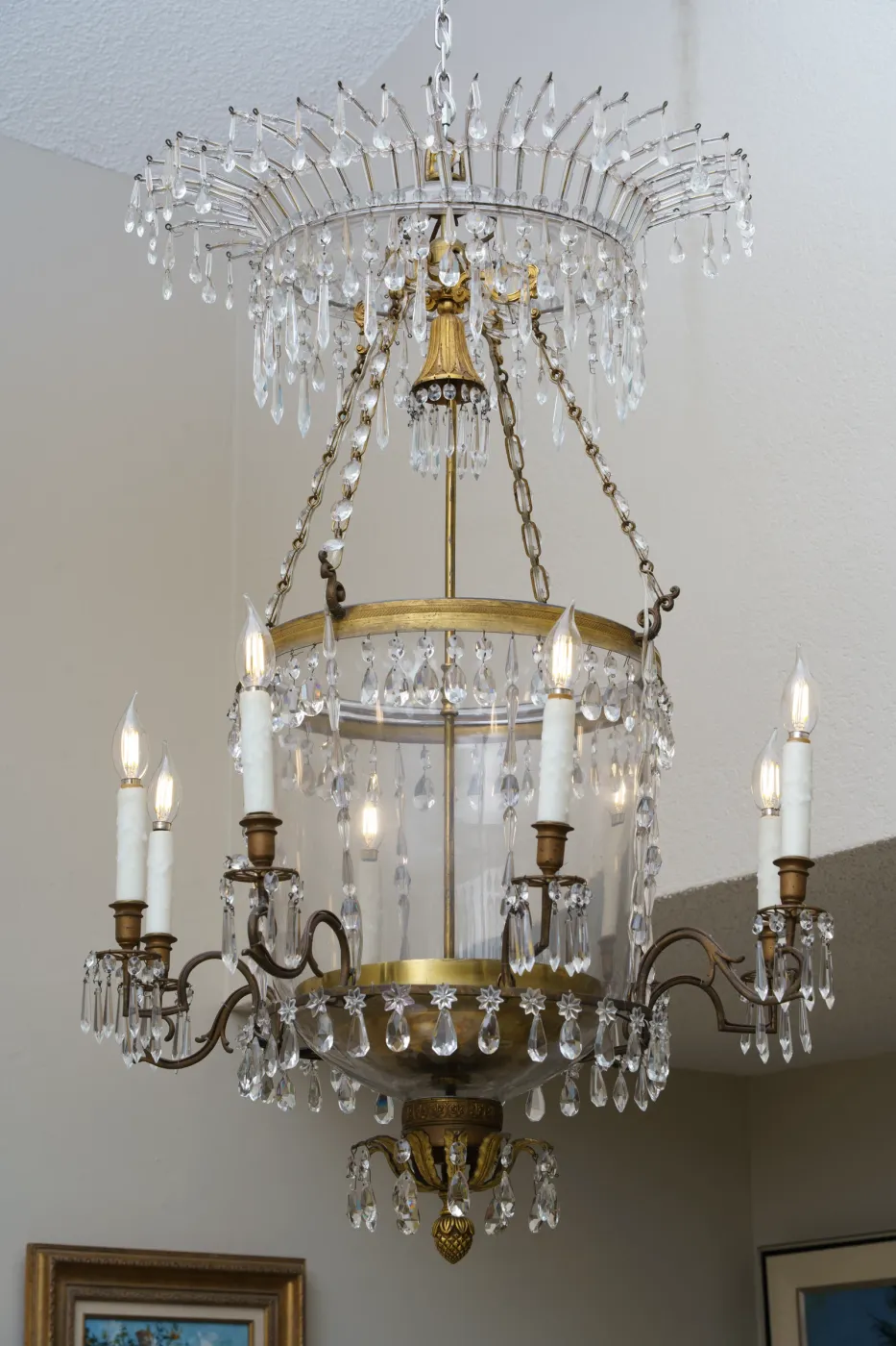 Russian 18th c. Crystal Chandelier, photograph 1