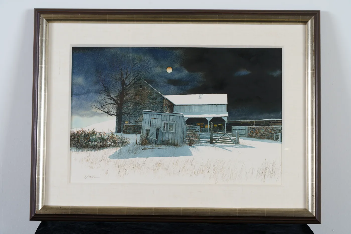 American Watercolor, c. 2003, “Harbinger”, by Peter Sculthorpe., photograph 1